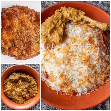 Shahi Polao + Chicken Roast + Beef Rezala + Jali Kabab